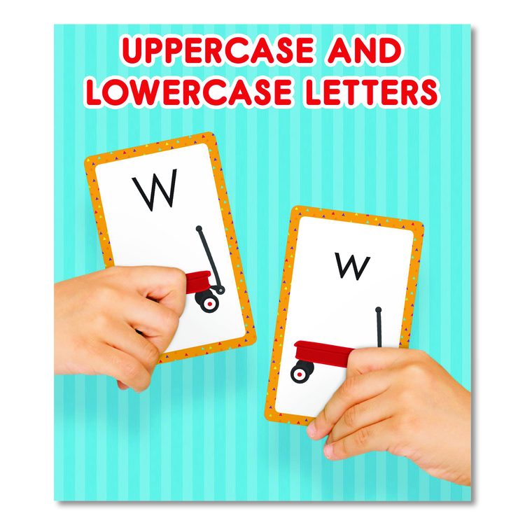 Alphabet Flash Cards, Grades Pre-K to 1, 3.25" x 5.25", Assorted Colors, 54 Cards