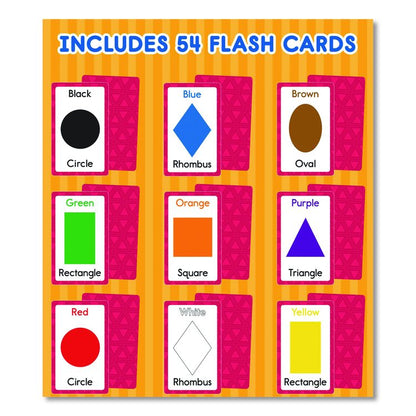Colors and Shapes Flash Cards, Grades Pre-K to 1, 3.25" x 5.25", Assorted Colors, 54 Cards