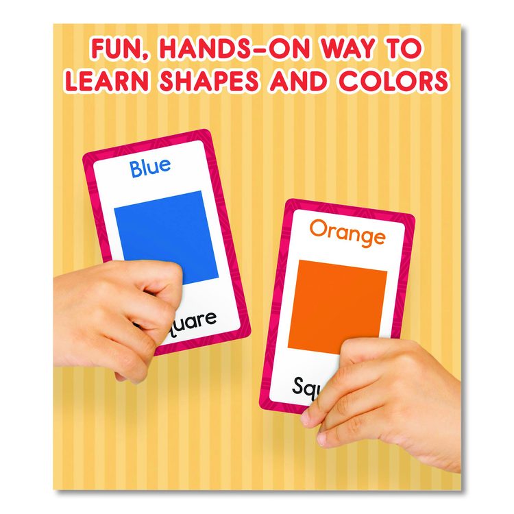 Colors and Shapes Flash Cards, Grades Pre-K to 1, 3.25" x 5.25", Assorted Colors, 54 Cards