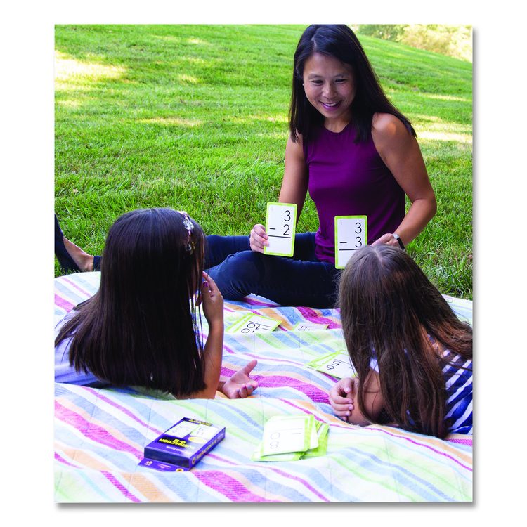 Subtraction 0 to 12 Flash Cards, Grades 1 to 5, 3.25" x 5.25", Assorted Colors, 54 Cards