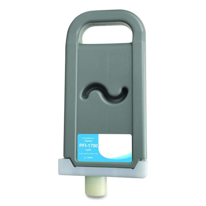 Compatible Cyan Ink, Replacement for PFI-1700 (0776C001AA), 700 mL