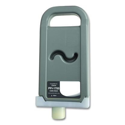 Compatible Matte Black Ink, Replacement for PFI-1700 (0774C001AA), 700 mL