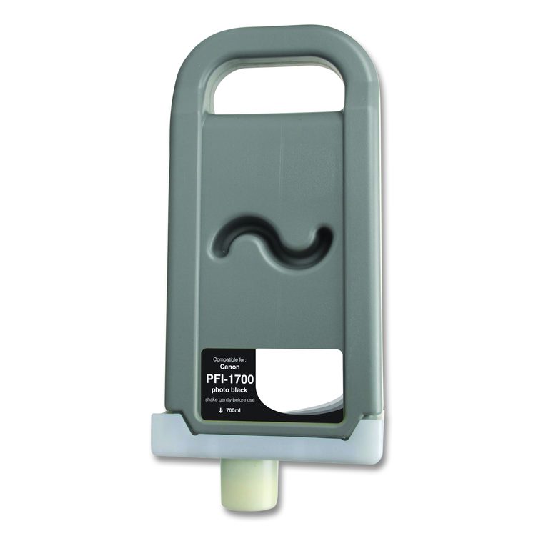 Compatible Photo Black Ink, Replacement for PFI-1700 (0775C001AA), 700 mL