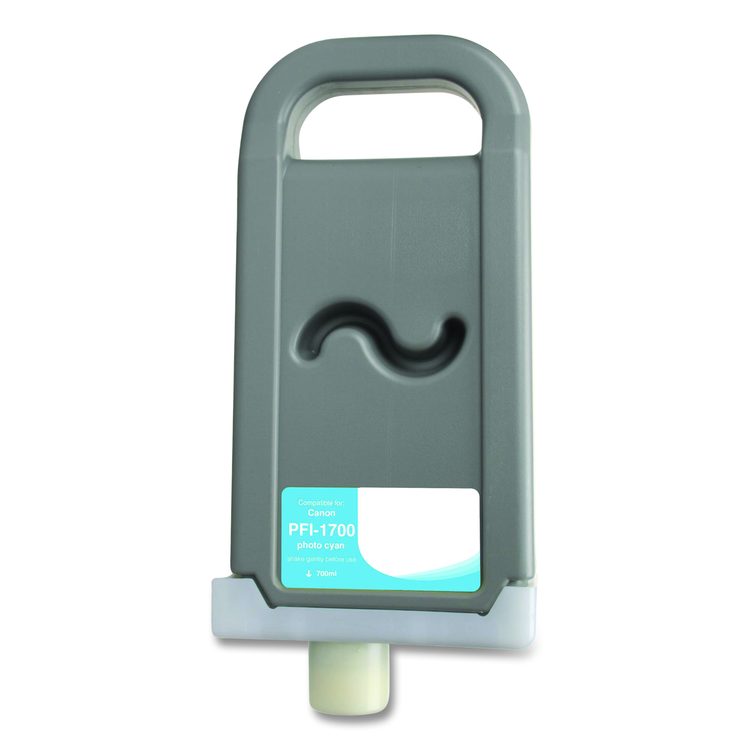 Compatible Photo Cyan Ink, Replacement for PFI-1700 (0779C001AA), 700 mL
