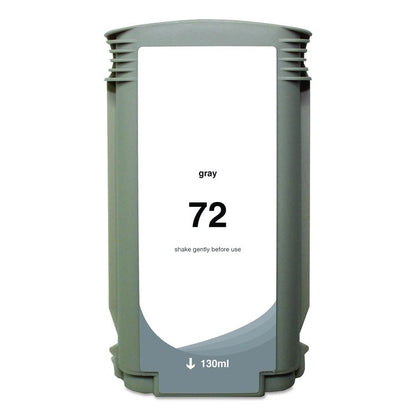 Remanufactured Gray High-Yield Ink, Replacement for 72 (C9374A), 130 mL