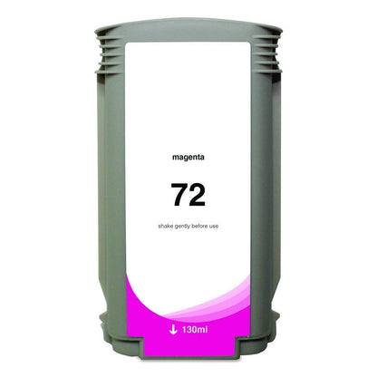 Remanufactured Magenta High-Yield Ink, Replacement for 72 (C9372A), 130 mL