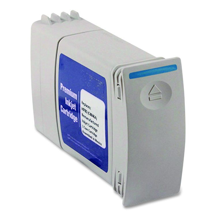 Remanufactured Cyan High-Yield Ink, Replacement for 80 (C4846A), 350 mL