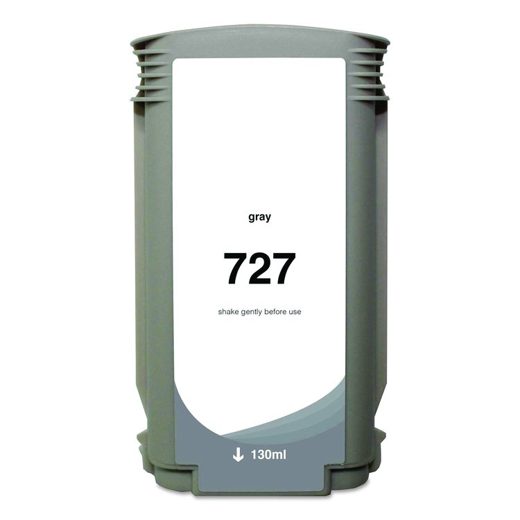 Compatible Gray Ink, Replacement for 727 (B3P24A), 130 mL