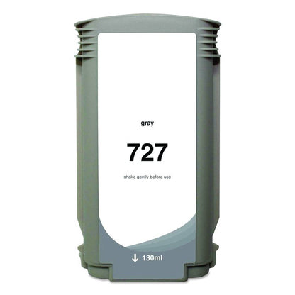 Compatible Gray Ink, Replacement for 727 (B3P24A), 130 mL