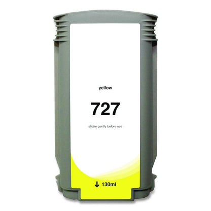 Compatible Yellow Ink, Replacement for 727 (B3P21A), 130 mL