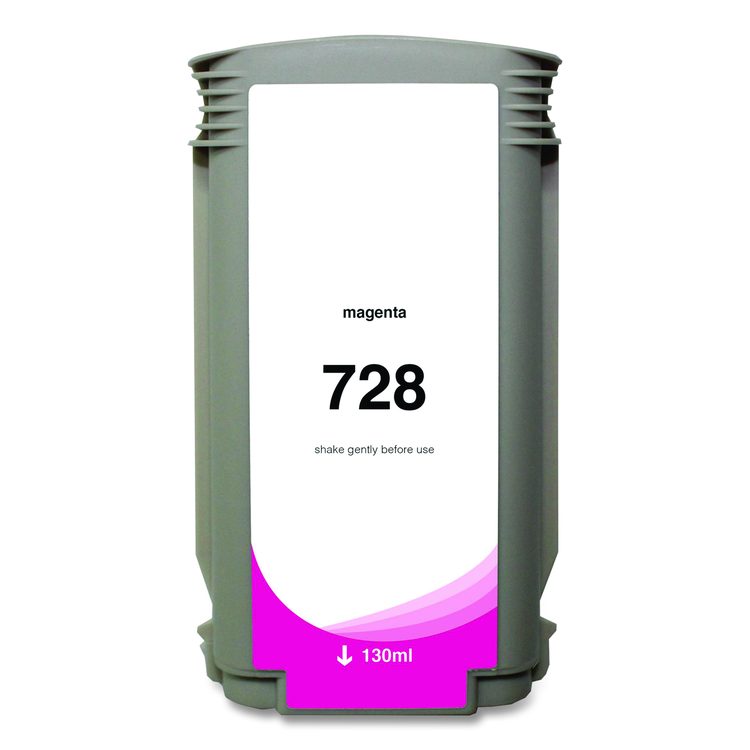Compatible Magenta Ink, Replacement for 728 (F9J66A), 130 mL