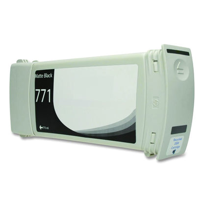 Remanufactured Matte Black Ink, Replacement for 771 (CE037A, B6Y15A) 775 mL