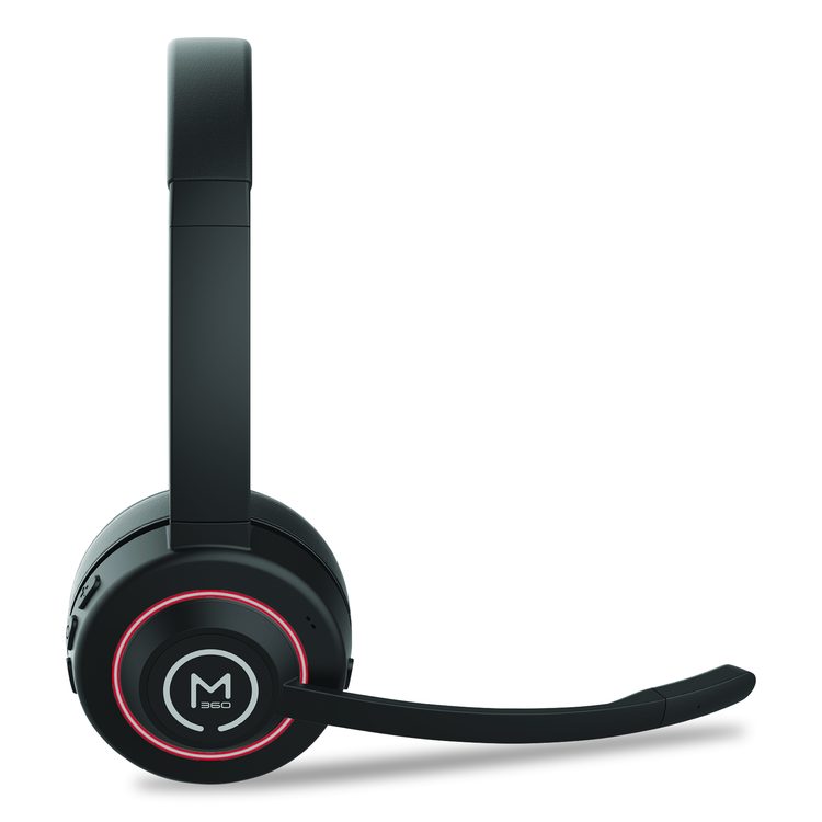 Sanctuary Wireless Noise Canceling UC Headset with Boom Mic HS6750ANC, Binaural, Over the Head Headset