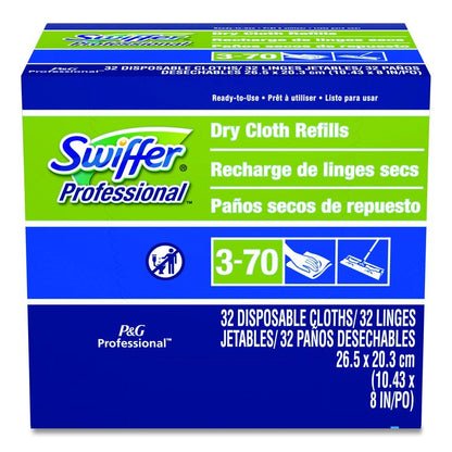 Dry Refill Cloths, 10.63 x 8, White, 32/Box, 6 Boxes/Carton