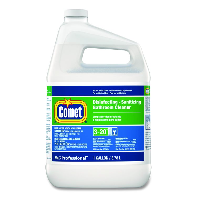 Disinfecting-Sanitizing Bathroom Cleaner, Citrus Scent, 1 gal Bottle, 3/Carton