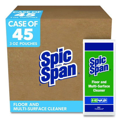 Liquid Floor Cleaner, Fresh Scent, 3 oz Packet, 45/Carton