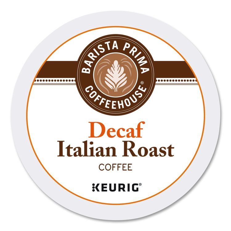 Decaf Italian Roast Coffee K-Cups, 24/Box, 4 Boxes/Carton