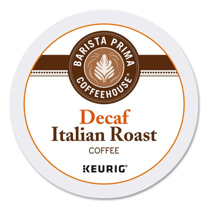 Decaf Italian Roast Coffee K-Cups, 24/Box, 4 Boxes/Carton