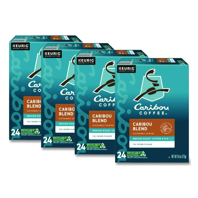 Caribou Blend Coffee K-Cups, 96/Carton
