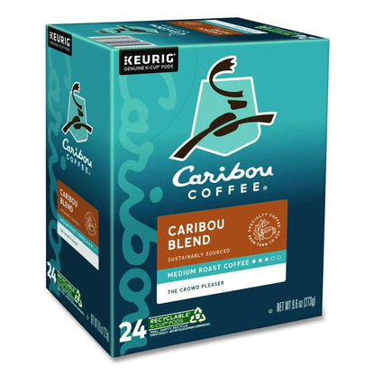 Caribou Blend Coffee K-Cups, 96/Carton