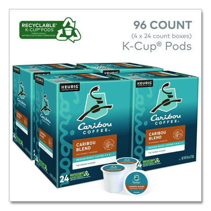Caribou Blend Coffee K-Cups, 96/Carton