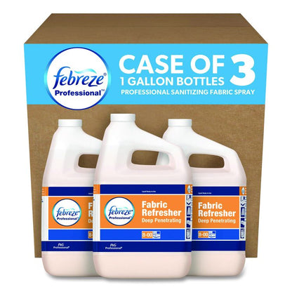 Professional Deep Penetrating Fabric Refresher, Fresh Clean, 1 gal Bottle, 3/Carton