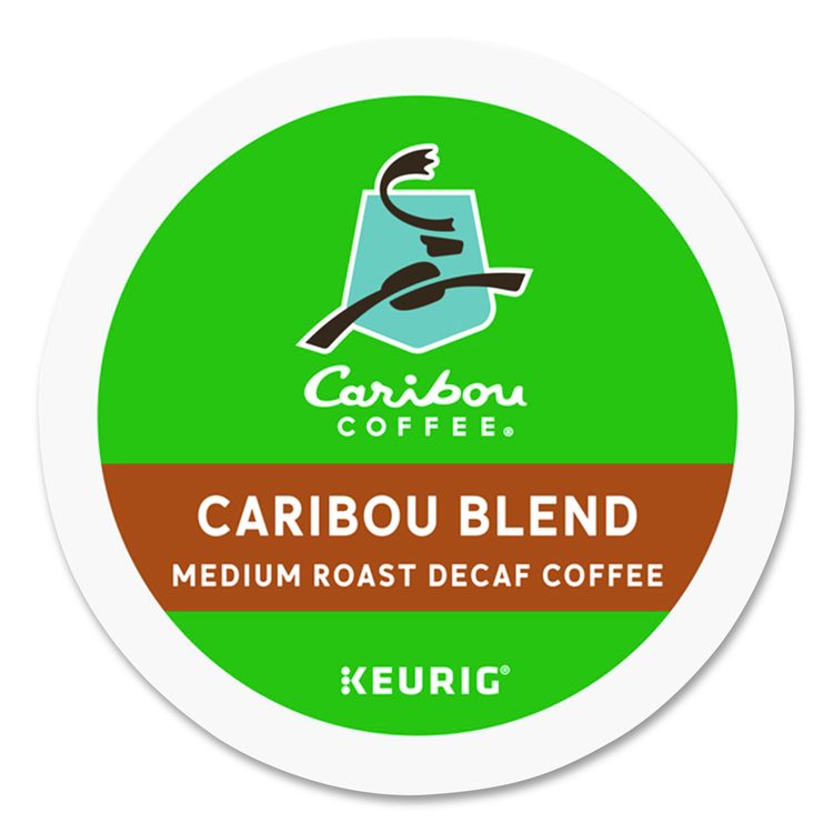 Caribou Blend Decaf Coffee K-Cups, 24/Box