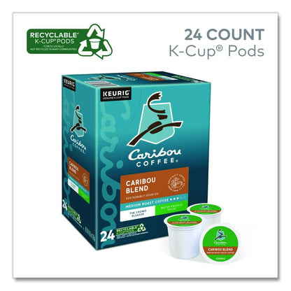 Caribou Blend Decaf Coffee K-Cups, 24/Box