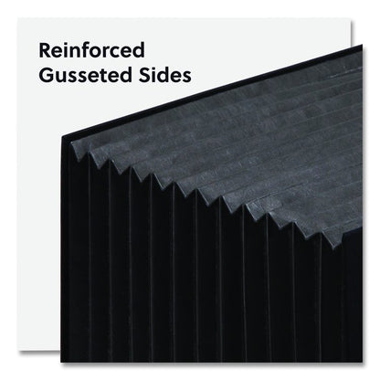 Stadium File, 10.5" Expansion, 12 Sections, 1/3-Cut Tabs, Letter Size, Charcoal