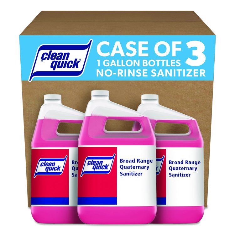 Broad Range Quaternary Sanitizer, Sweet Scent, 1 gal Bottle, 3/Carton