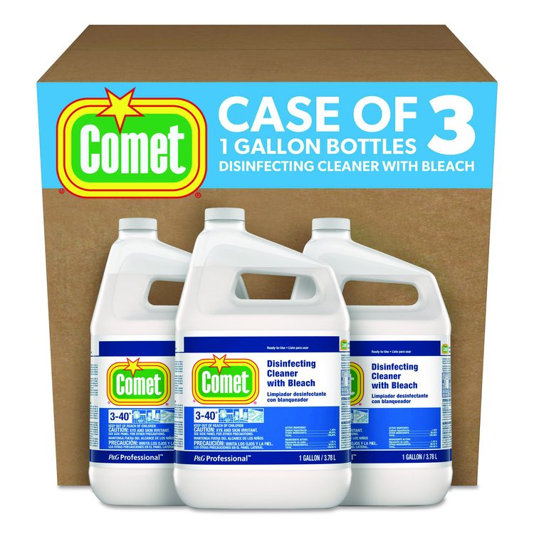Disinfecting Cleaner with Bleach, Fresh Scent, 1 gal Bottle