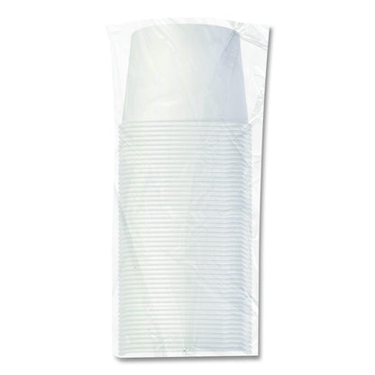 Double Poly Paper Food Containers, 10 oz, 3.8 dia x 2.7" h, White, Paper,1,000/Carton