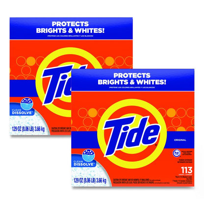 Powder Laundry Detergent, HE Compatible, Original Scent, 129 oz Box, 2/Carton