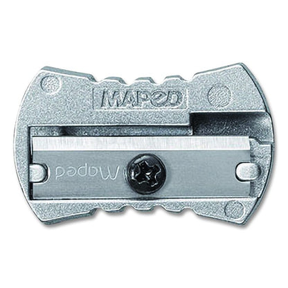 Classic 1-Hole Metal Pencil Sharpener, 2.26 x 0.49 x 4.33, Silver