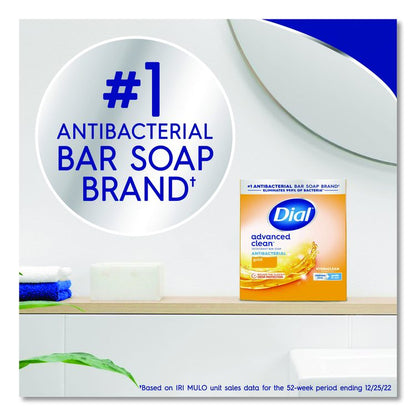 Advanced Clean Antibacterial Deodorant Bar Soap, Gold Scent, 4 oz, 3/Pack, 4 Packs/Carton