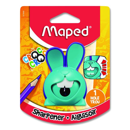 Croc Croc Chomp Rabbit 1-Hole Canister Pencil Sharpener, 3.74 x 1.8 x 4.92, Randomly Assorted Colors