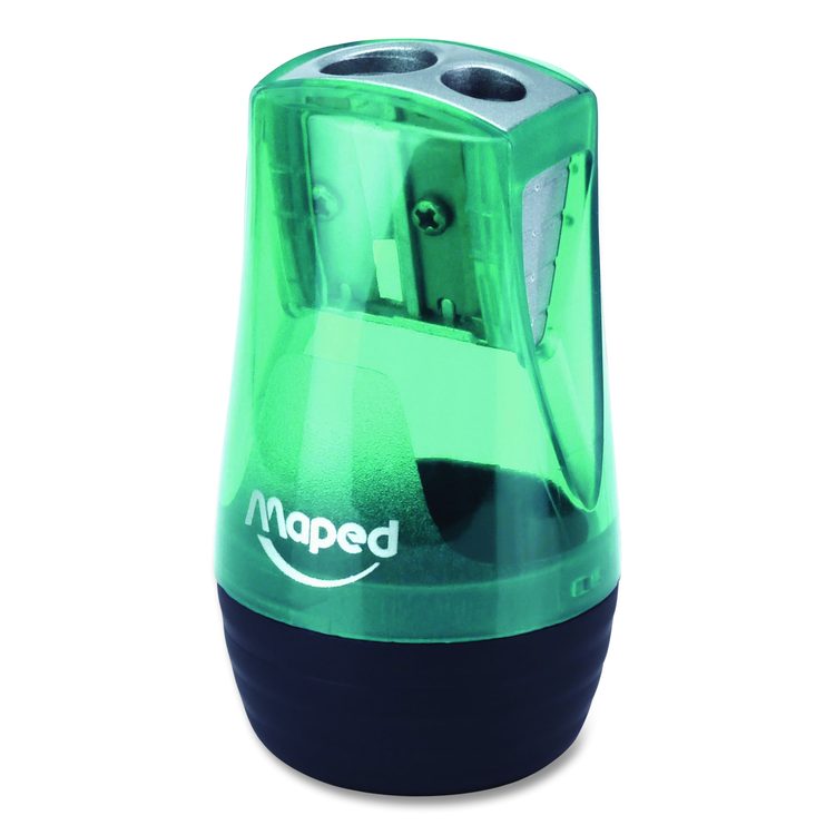Tonic 2-Hole Canister Pencil Sharpener, 3.74 x 1.6 x 4.92, Randomly Assorted Colors