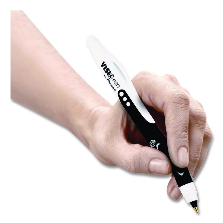 Visio Left-Handed Ballpoint Pen, Stick, Medium 1 mm, Assorted Ink and Barrel Colors, 3/Pack