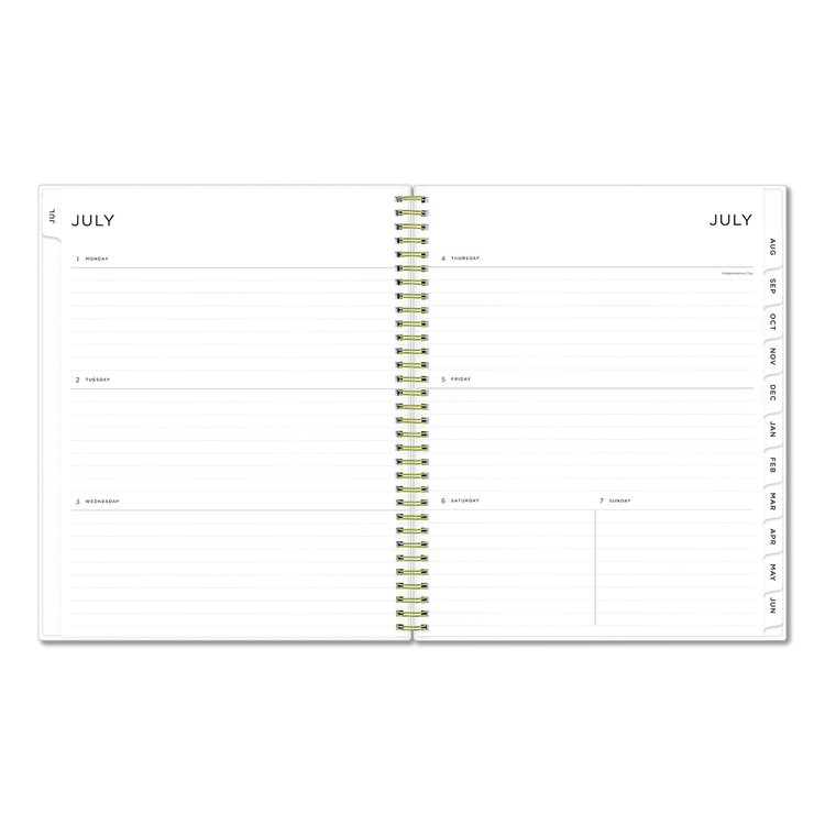 Ashley G Multicolor Smoke Academic Weekly/Monthly Planner, 11" x 8.5", Multicolor Cover, 12-Month (Jul-Jun): 2025 to 2026