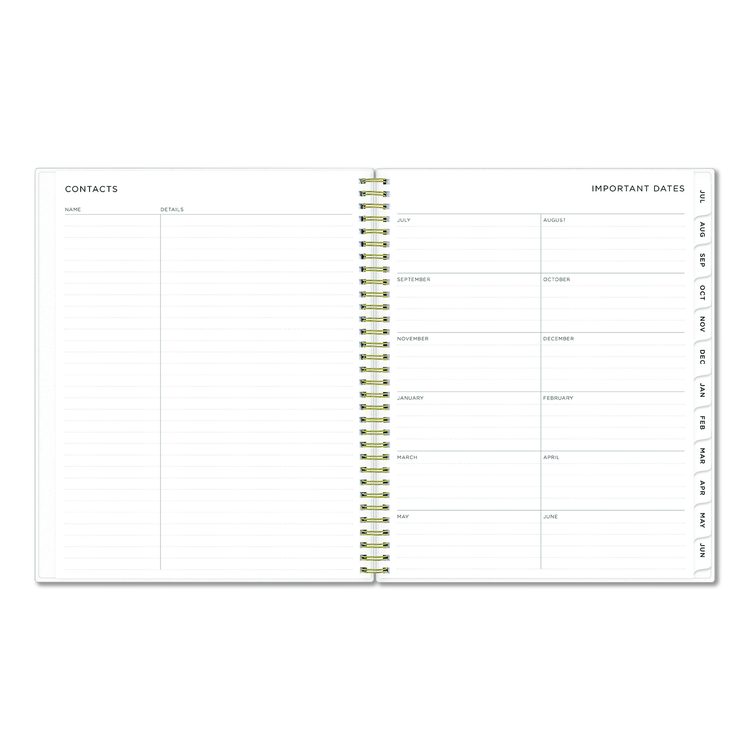 Ashley G Multicolor Smoke Academic Weekly/Monthly Planner, 11" x 8.5", Multicolor Cover, 12-Month (Jul-Jun): 2025 to 2026