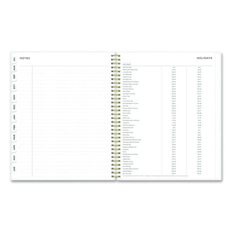 Ashley G Multicolor Smoke Academic Weekly/Monthly Planner, 11" x 8.5", Multicolor Cover, 12-Month (Jul-Jun): 2025 to 2026