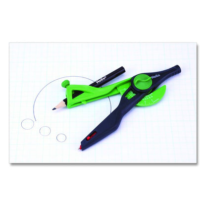 Universal Plastic Locking Compass, 12" Maximum Diameter, Randomly Assorted Colors