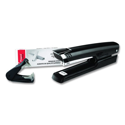 Essentials Metal Full Strip Stapler and Remover Combo, 25 Sheet Capacity, Black