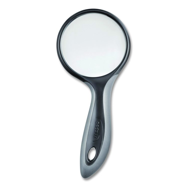 2.5X Soft Touch Large Magnifying Glass, Plastic Lens, 3" dia, Randomly Assorted Color