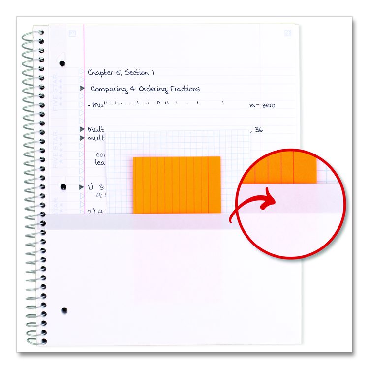 Simple Waves Organic Lines Notebook w/ Study App, 1-Subject, Med/College Rule, Assorted Cover Color (80) 11 x 8.5 Sheets