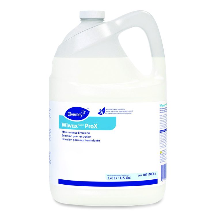 Wiwax ProX Maintenance Emulsion, 1 gal Bottle, 4/Carton