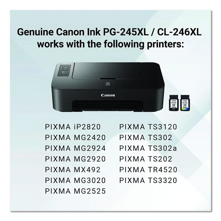 8278B023 (PG-245XL/CL-246XL) High-Yield Ink, Black/Color
