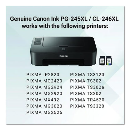 8278B023 (PG-245XL/CL-246XL) High-Yield Ink, Black/Color