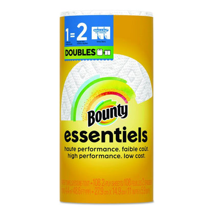 Essentials Select-A-Size Kitchen Roll Paper Towels, 2-Ply, 108 Sheets/Roll, 24 Rolls/Carton