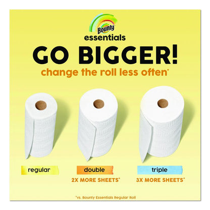Essentials Select-A-Size Kitchen Roll Paper Towels, 2-Ply, 108 Sheets/Roll, 24 Rolls/Carton